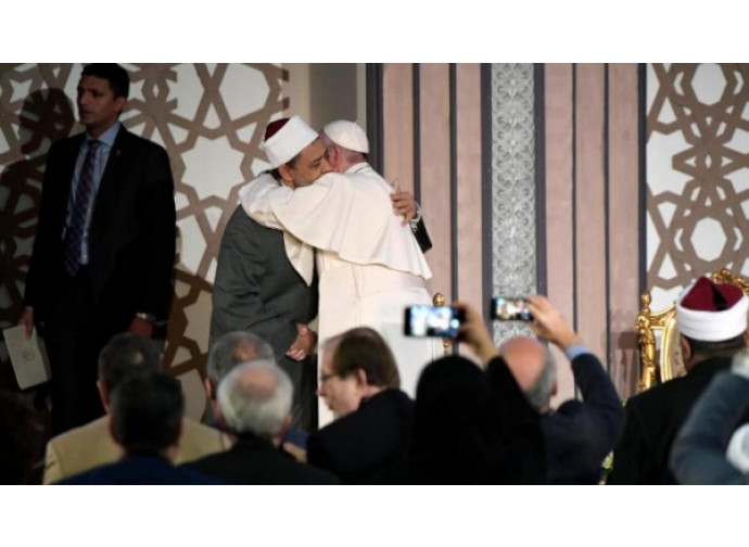 papa e imam di al Azhar papa e imam di al Azhar